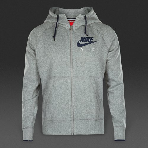 Nike Sportswear Air AW77 Heritage Full-Zip Fleece Hoody Dark Grey Heather / Obsidian for Men